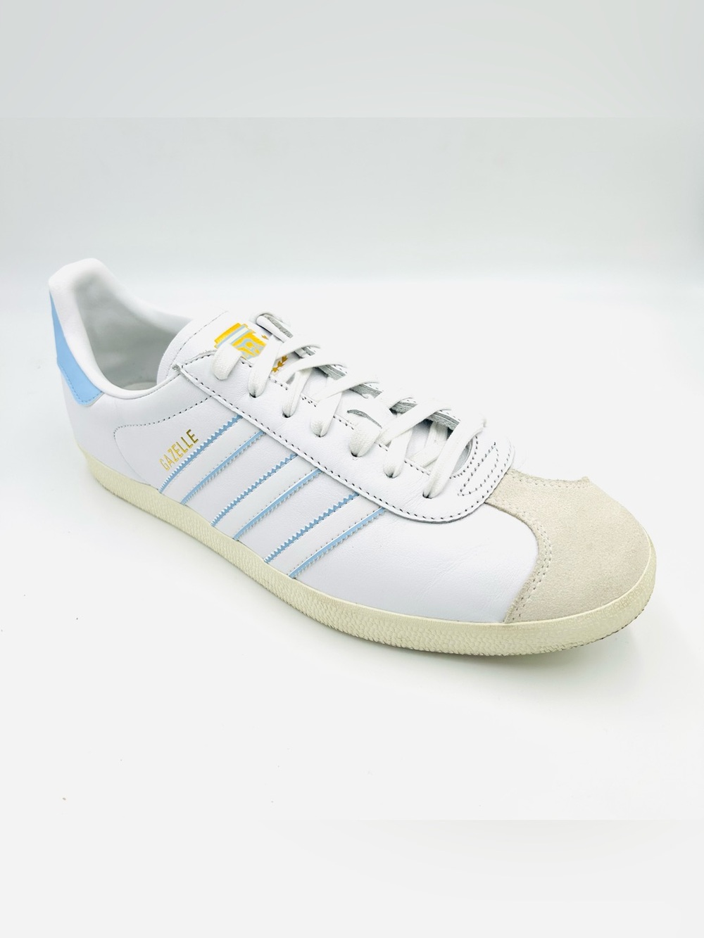 Adidas Gazelle x Argentina AFA Sneakers Women Size 10.5 White Blue Leather